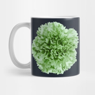 Green Carnation Flower Abstract Nature Art Mug